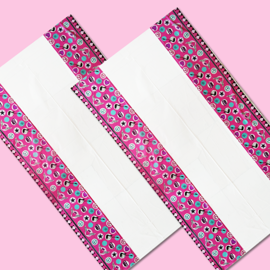 Rocker Princess Theme Table Cover - 54 inches X108 inches - 1PC
