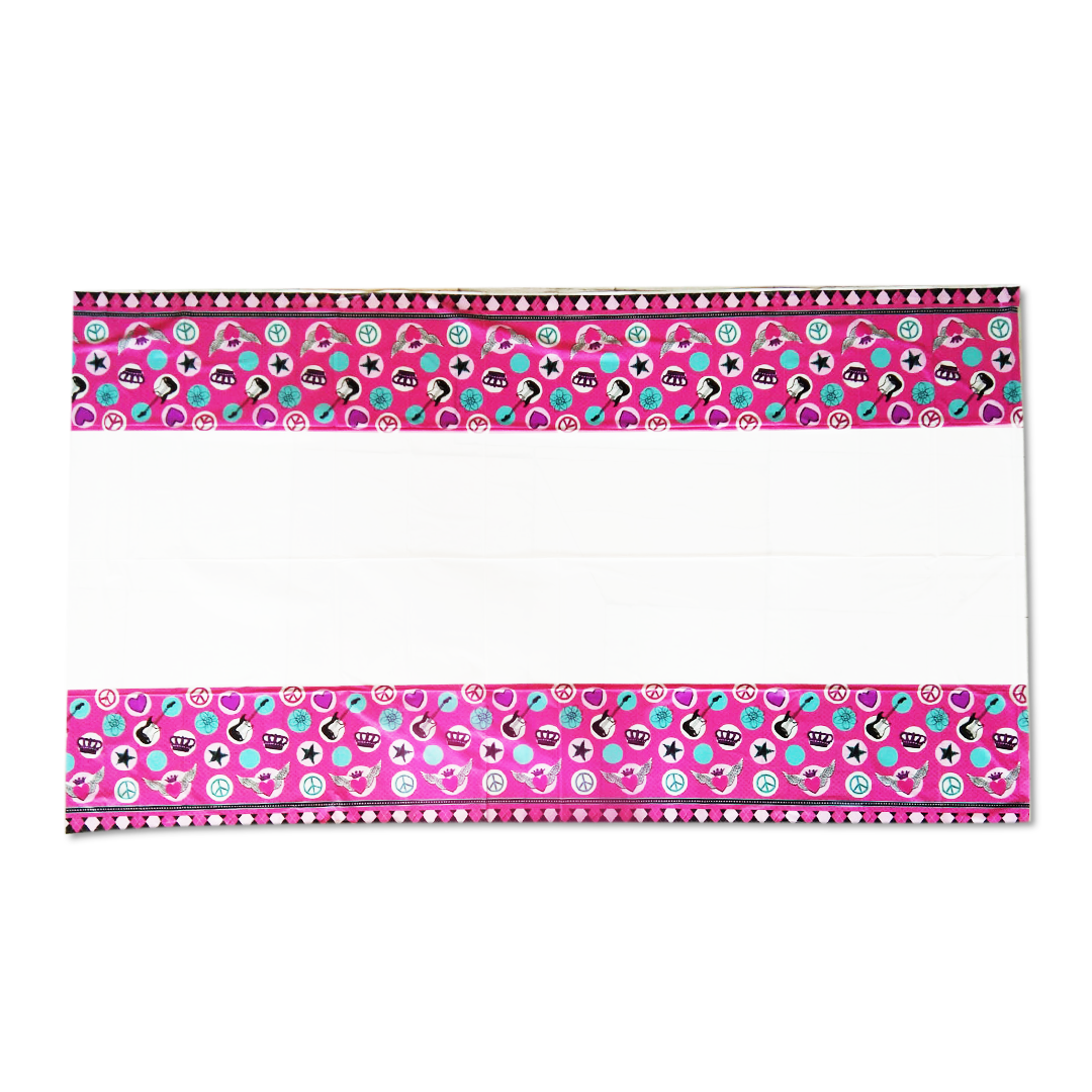 Rocker Princess Theme Table Cover - 54 inches X108 inches - 1PC