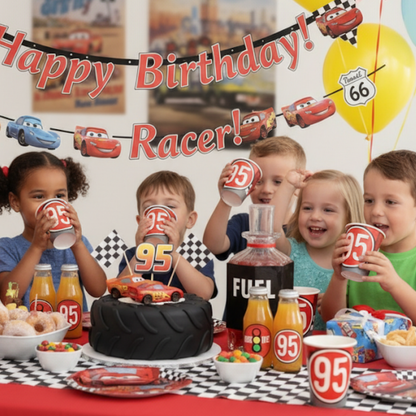 Car Racing Theme Paper C - 250ML - 8 PC