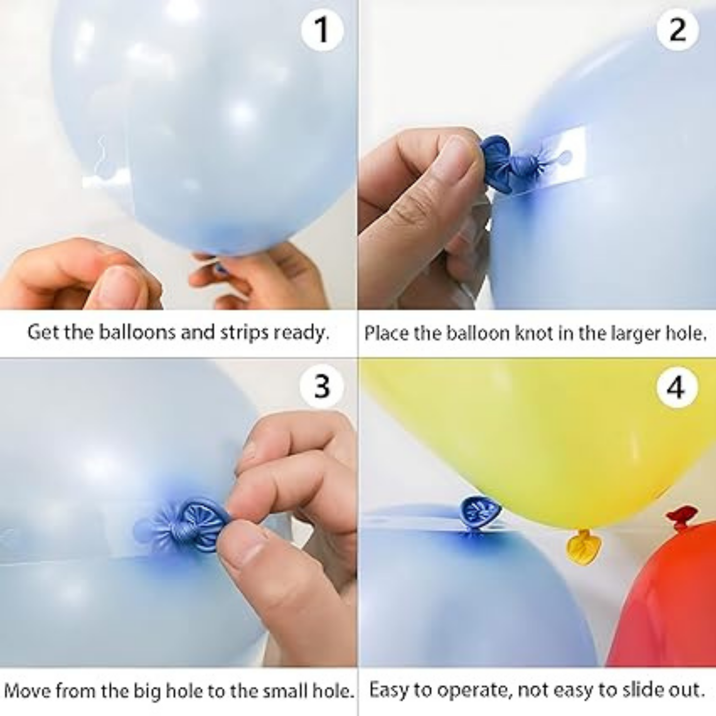 Balloon Pump Decoration Kit with Glue Dots & Arch Strip