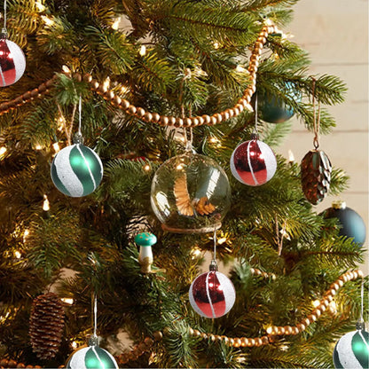 Christmas Glossy Balls for Xmas Tree Hanging Decoration - 5PC