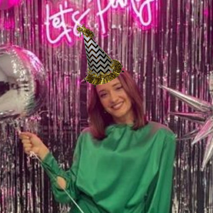 Silver Hat w/Star Swirl Bottom