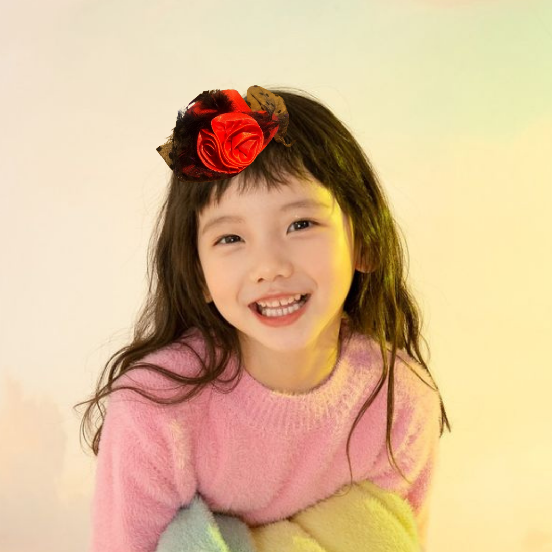 Red Top Hat Headband for Woman for Moulin Rouge Party - 1PC
