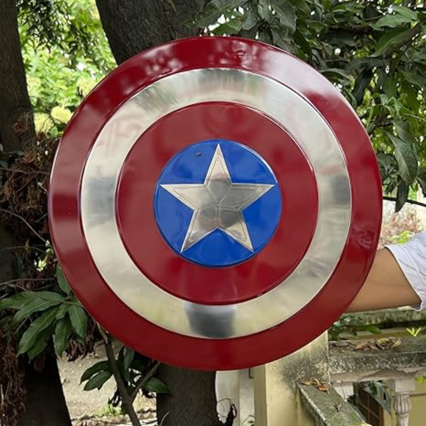 Capt U.S Superhero Circular Shield w/ Body Strap - 16inches - 1PC