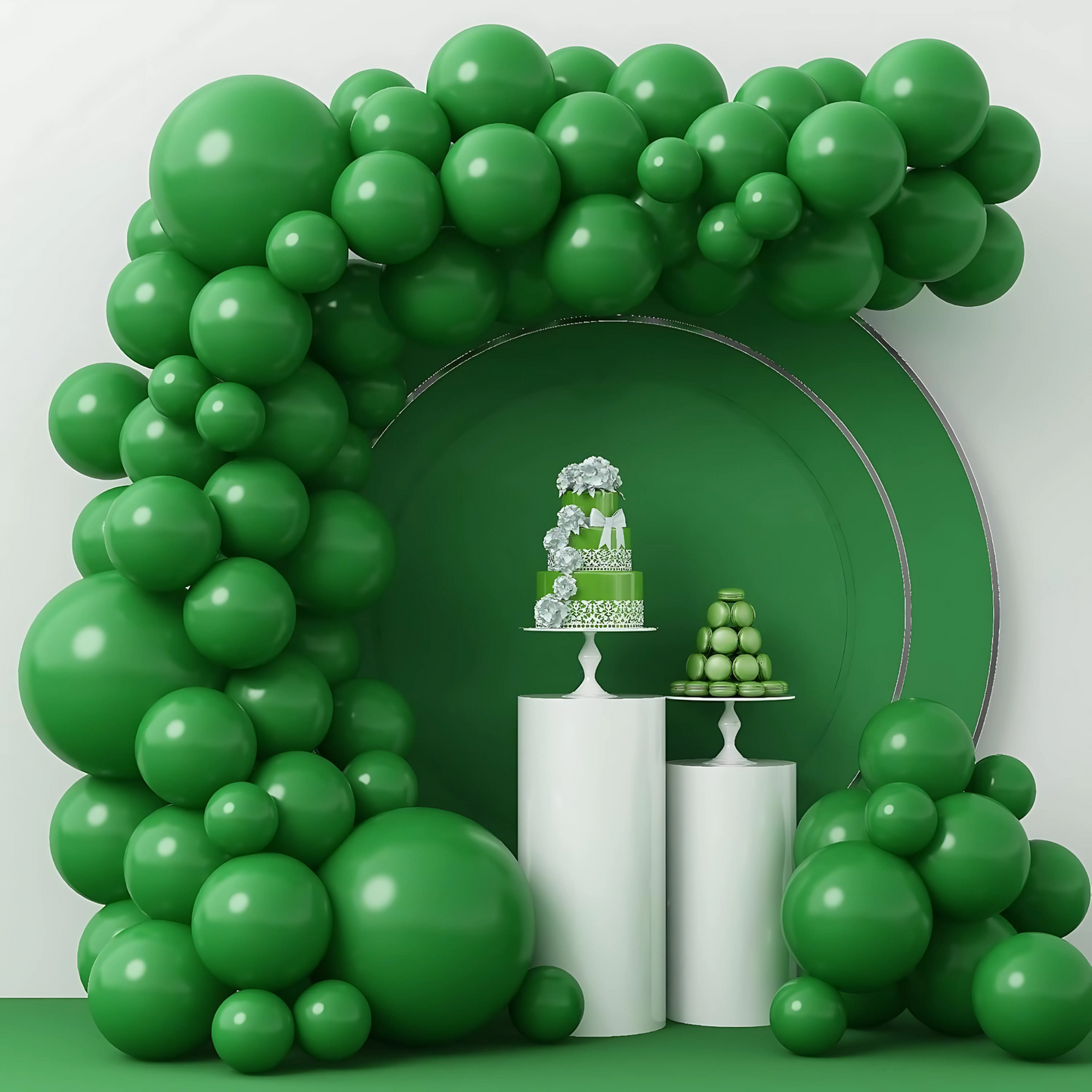 Dark Green Latex Balloons 10" - Pack of 50 PC