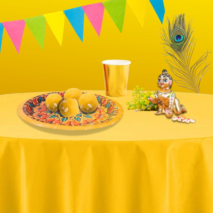 Traditional Festival or Mehendi/Haldi Snacks or Prasad Distribution Pates - 36PC