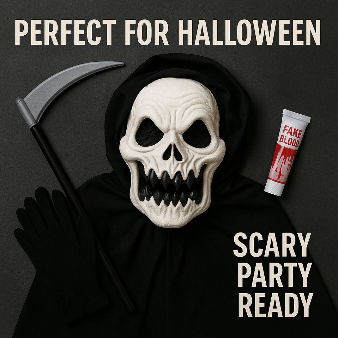 Halloween Scary Skull Mask White - 1PC