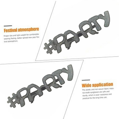 PARTY Silver Glittery Shades  - 1PC