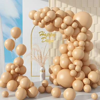 Apricot Beige or Skin Color Latex Balloons 10" - 20 PC