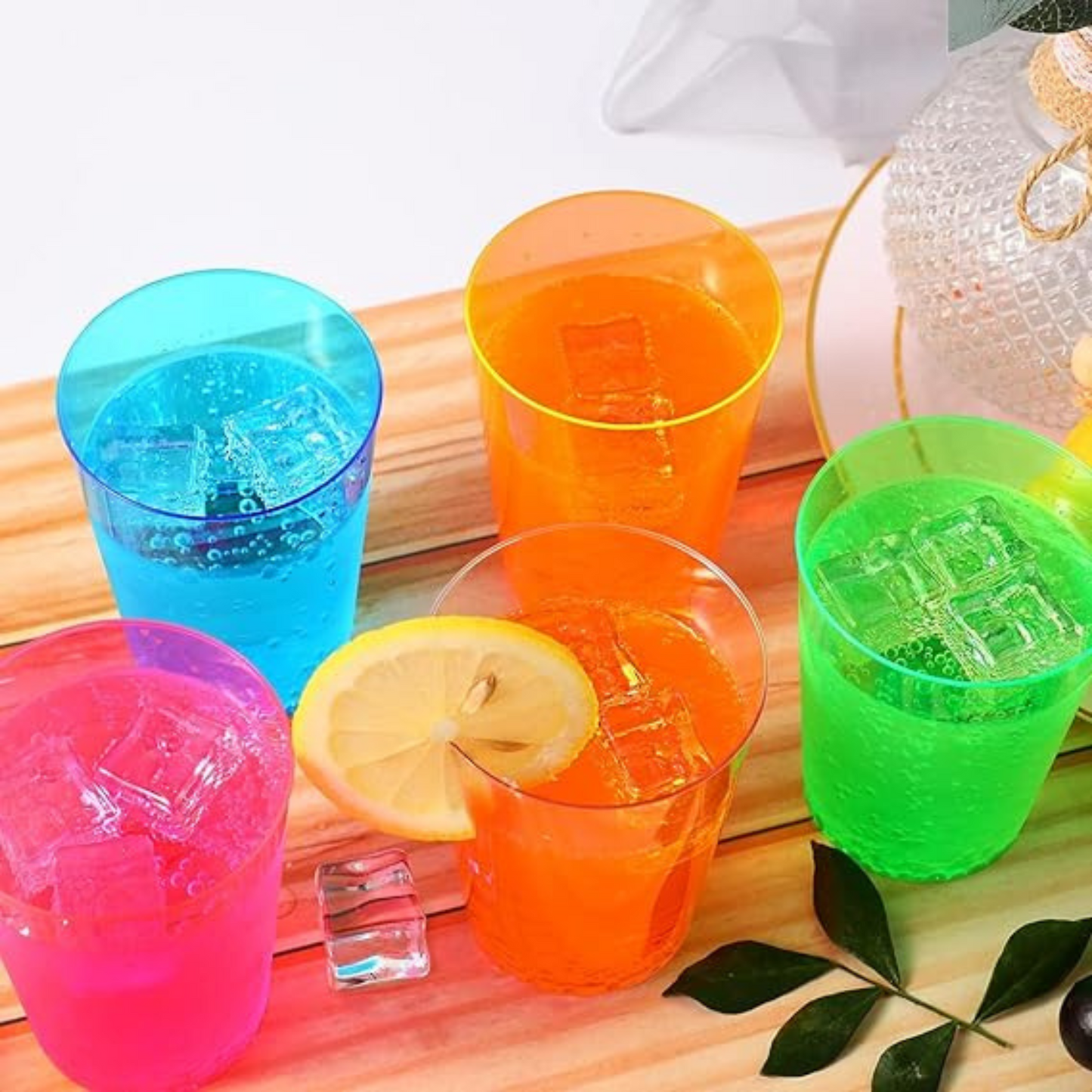 Wanna Party Pack of 10 Reusable Neon Pink Shot Glasses Perfect for Bachelorette Parties, Christmas, New Year's Eve, Bachelor Parties, Cocktail Nights or Weddings