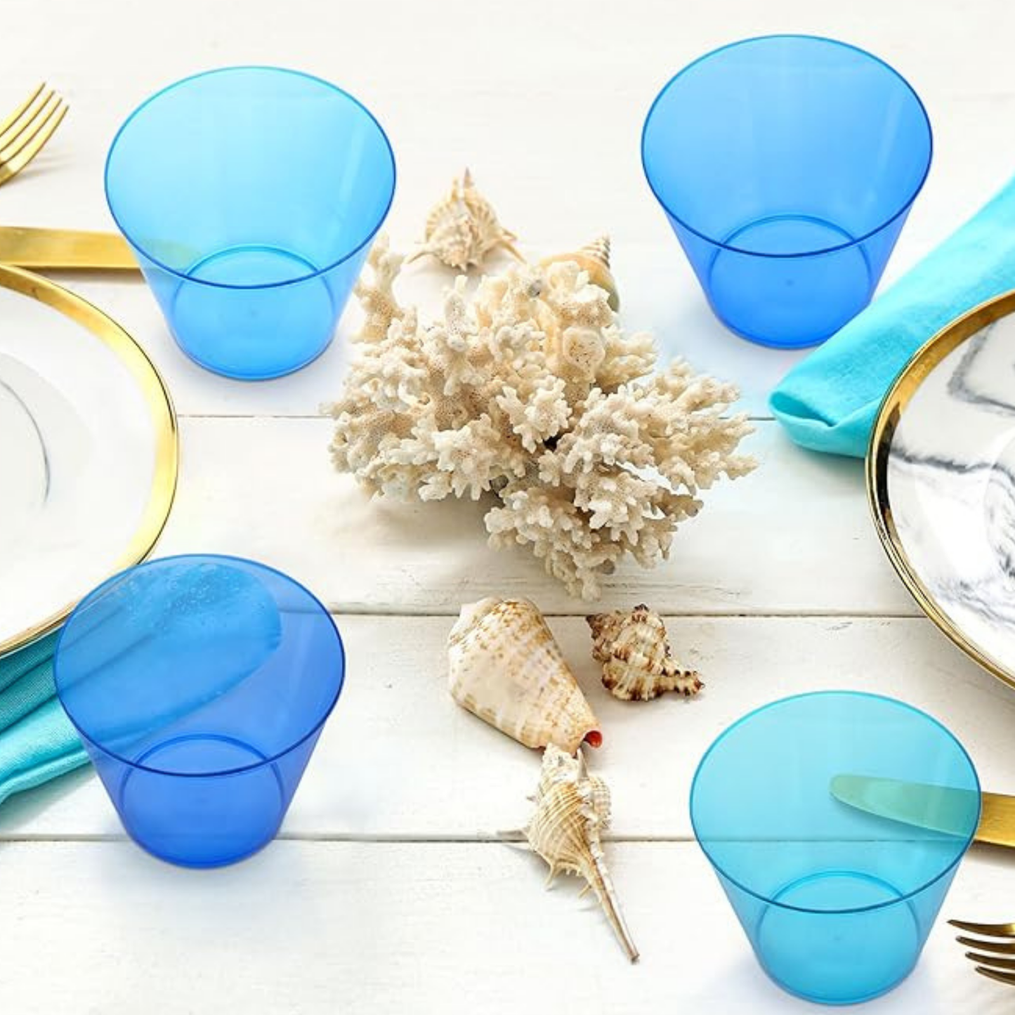Shot Glasses Blue Party Combo - 10PC
