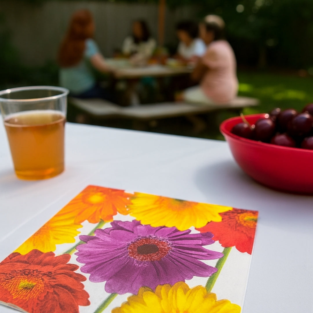 Flower Fantasy Lunch Napkins - 16PC