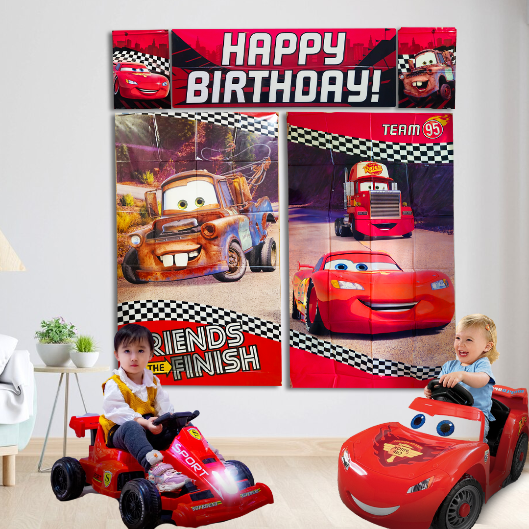 Cars Scene Setter 65" X 59" - 5Pc