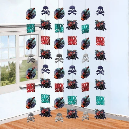 Rockstar Theme Strings for Hanging Decor - 7FT - 6PC