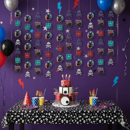 Rockstar Theme Strings for Hanging Decor - 7FT - 6PC