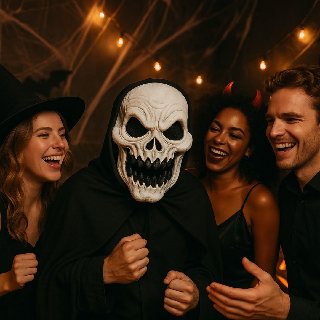 Halloween Scary Skull Mask White - 1PC