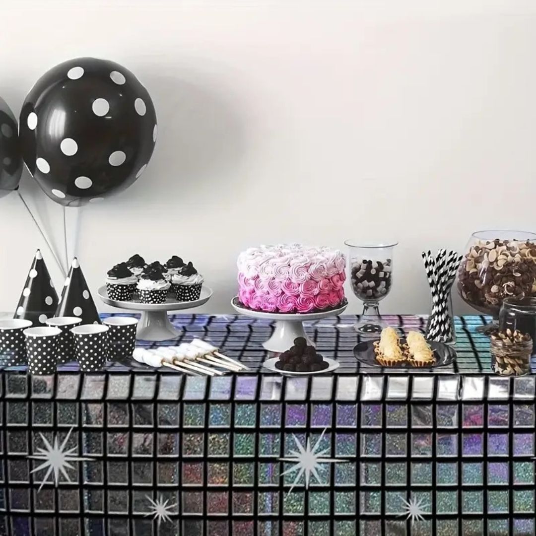 Disco Ball Swirl Decoration - 6PC