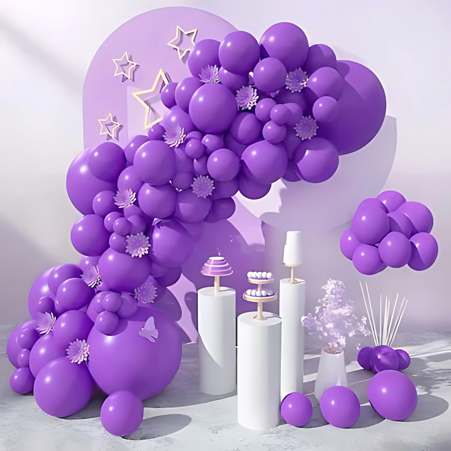 Purple Latex / Rubber Balloons - 9 inches - 50PC