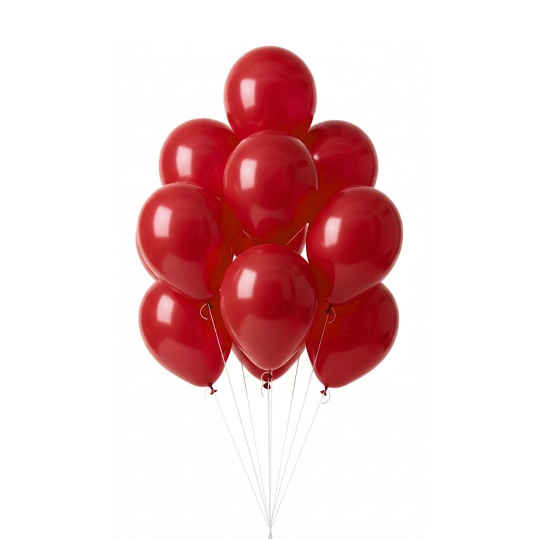 Red Party Balloons 10 Inch - Latex Balloons for Balloon Decoration - 20 Pc