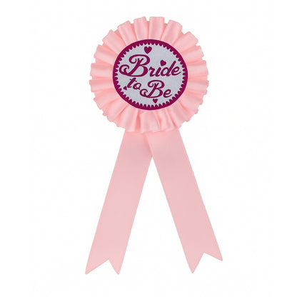 Bride To Be Baby Pink Award Button - 1PC