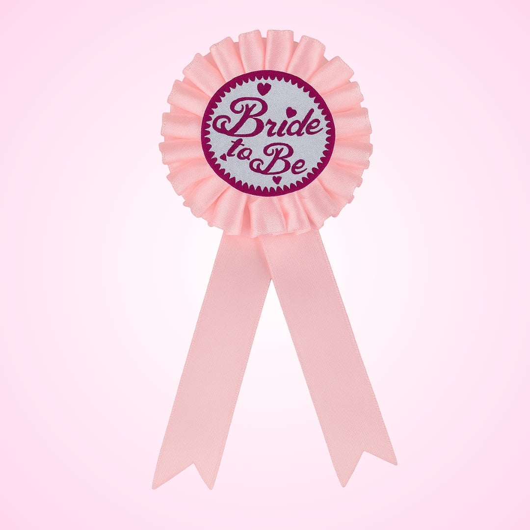 Bride To Be Baby Pink Award Button - 1PC