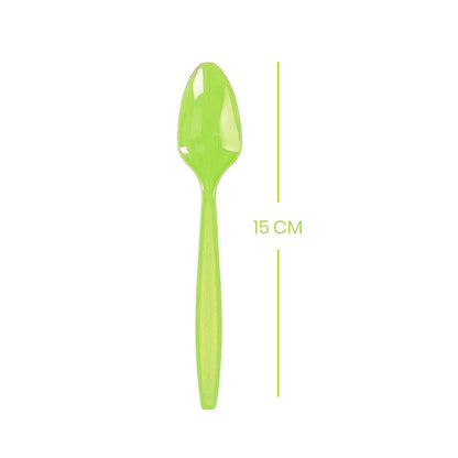 Lime Green Reusable Spoon Set -  20PC
