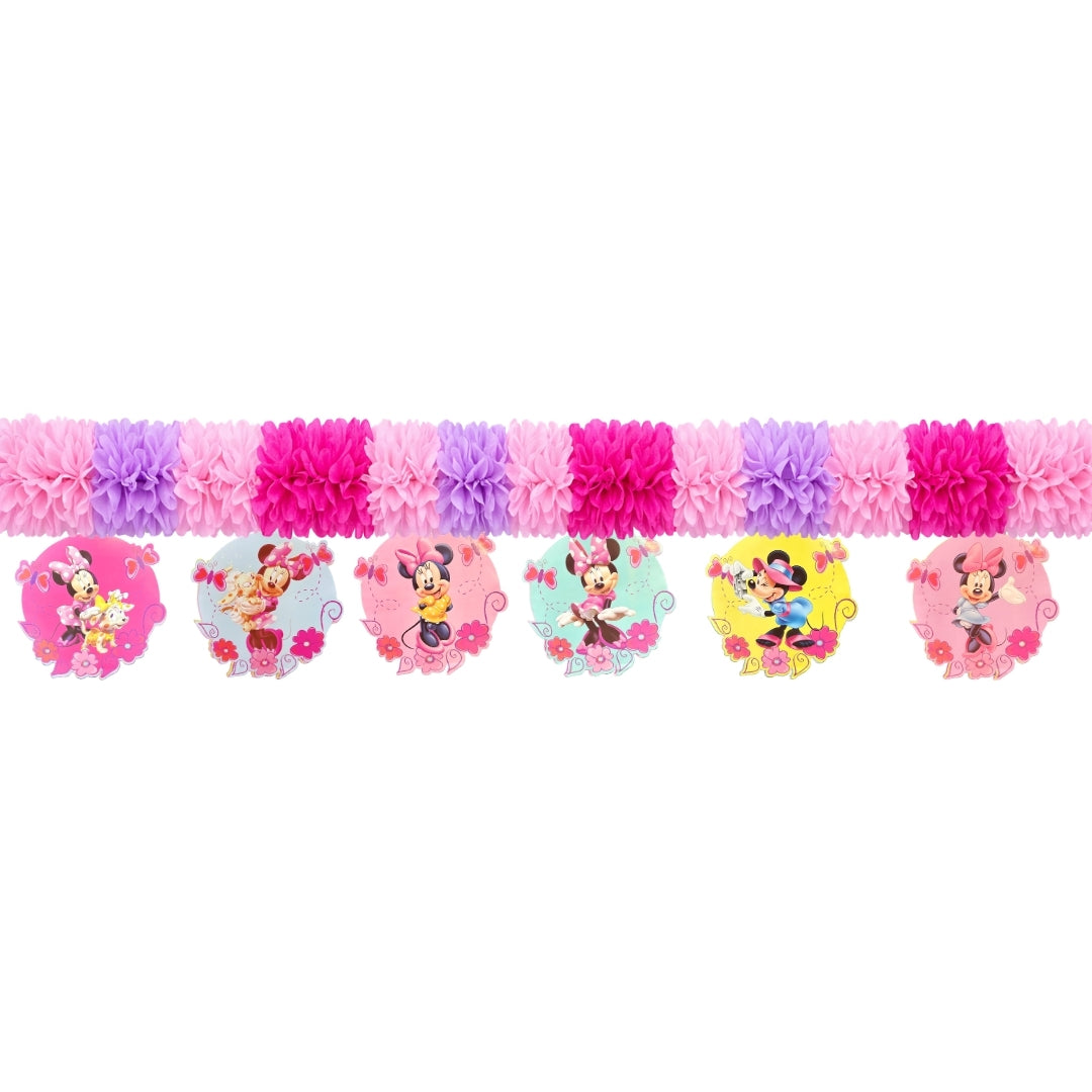Minnie Mouse Garland Decoration with Cutout Hangings - 10FT