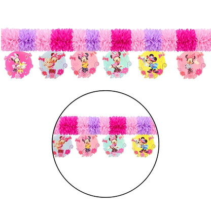 Minnie Mouse Garland Decoration with Cutout Hangings - 10FT