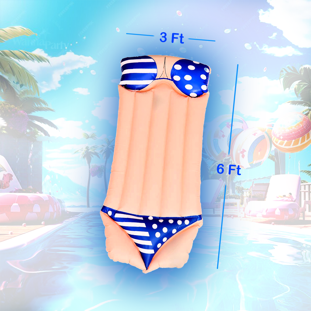 Bikini Pool Float - 6FT X 3FT
