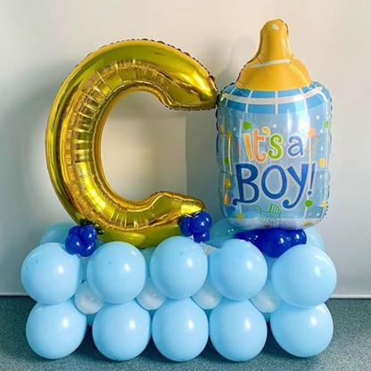 Alphabet V Golden Foil Balloon 40 Inch – Helium & Air Supported Letter Balloon for Birthday, Anniversary & Party Decoration | 1 Pc
