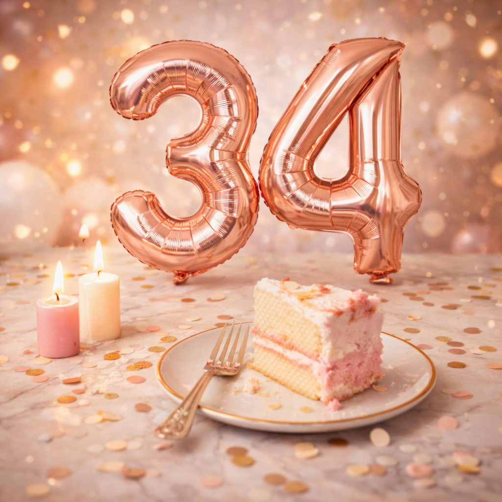 40 Numerical 3 Rose Gold Balloon