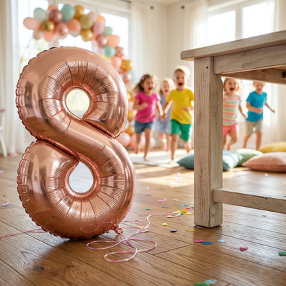 40 Numerical 8 Rose Gold Balloon