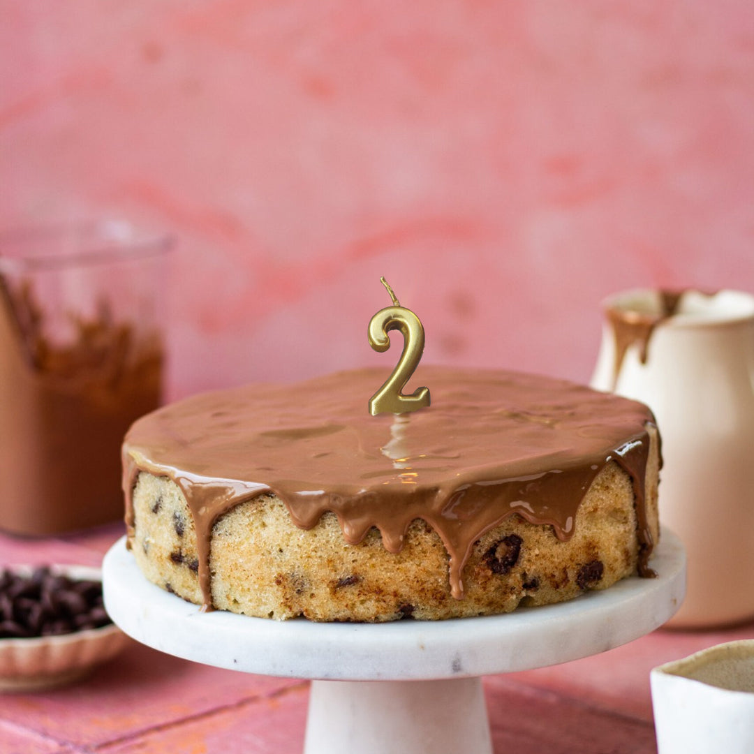 Golden Number 2 Candle - 1PC