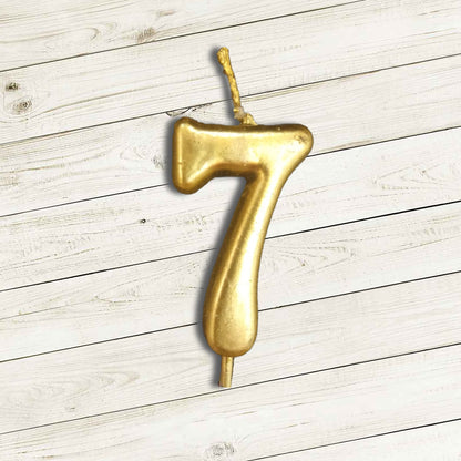 Golden Numerical Candle No. 7