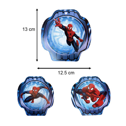 Spiderman Swirl Decorations - Hanging Ceiling Swirls for Superhero Birthday Party - 12 Pc