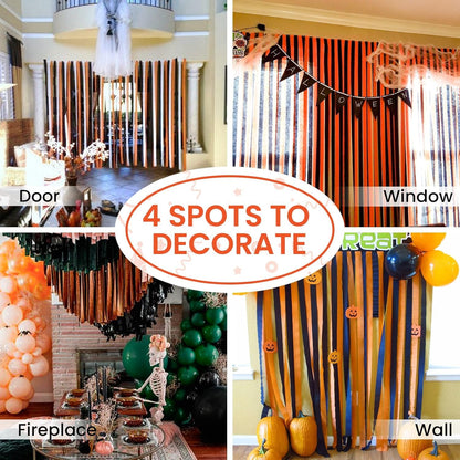 Crepe Streamers Orange - 4PC