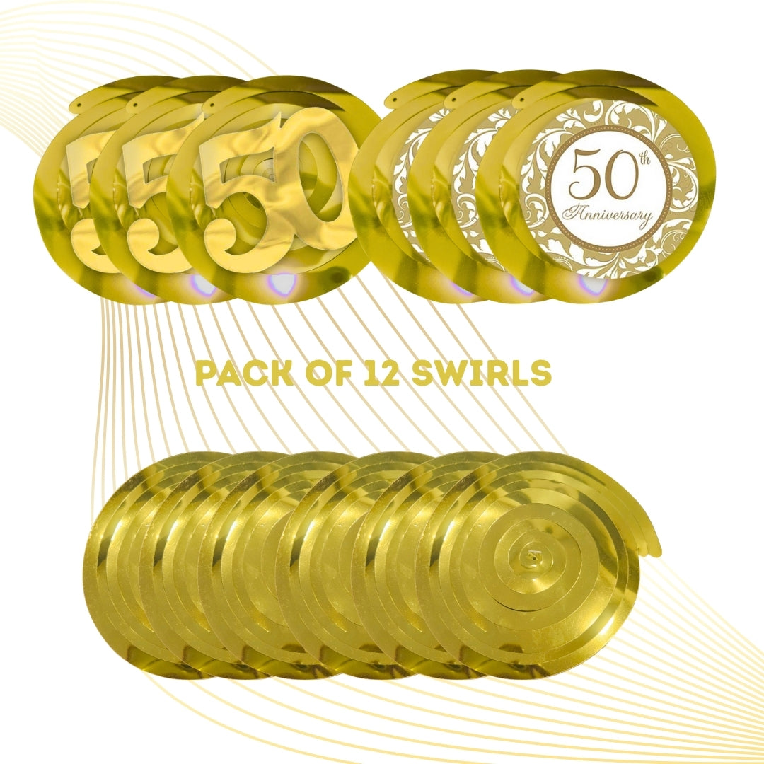 50th Anniversary Swirl Decoration