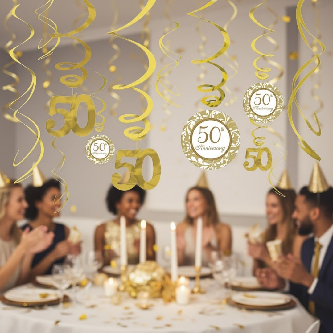 50th Anniversary Swirl Decoration