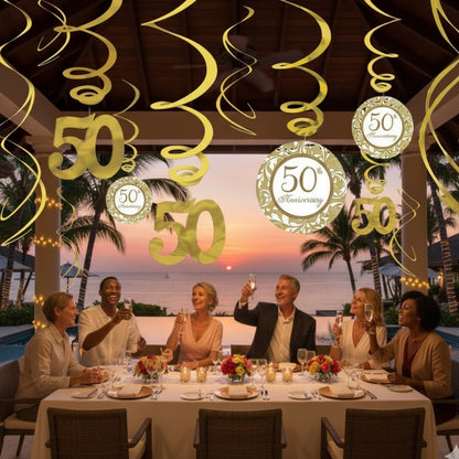 50th Anniversary Swirl Decoration