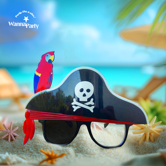 Pirate Shades w/ Parrot Fun Party Favor - 1PC