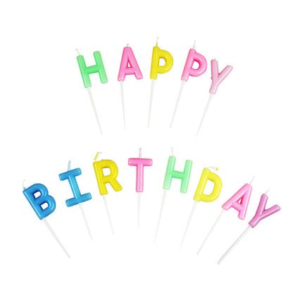 Neon Multicolor Birthday Candle
