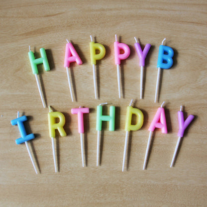Neon Multicolor Birthday Candle