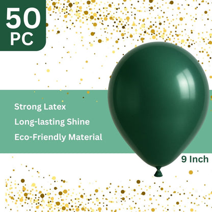 Green Chrome Balloon - 9 inches - 50PC