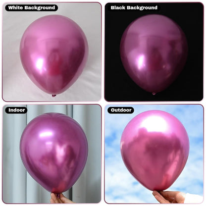 Hot Pink Latex/Rubber Balloons - Helium Quality - 12 inches - 10PC