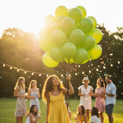 Balloon in a Can Light Green Latex Balloons (Pack of 20)