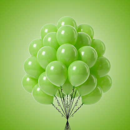 Balloon in a Can Light Green Latex Balloons (Pack of 20)