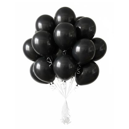 Balloon in a Can Black Latex Balloons (Pack of 20)