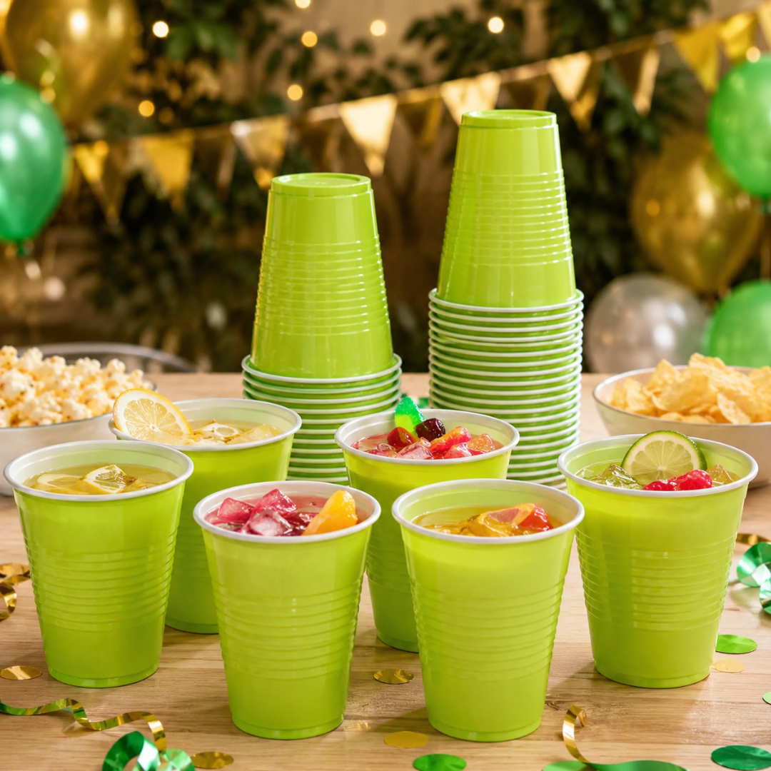 Beer Pong Cups Green - 20PC