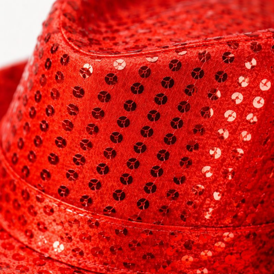 Red Sequin Hat for Adults