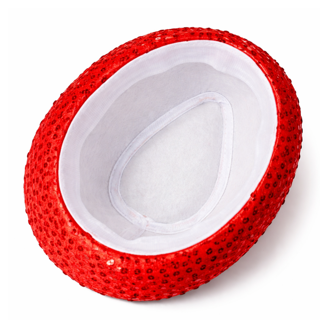 Red Sequin Hat for Adults